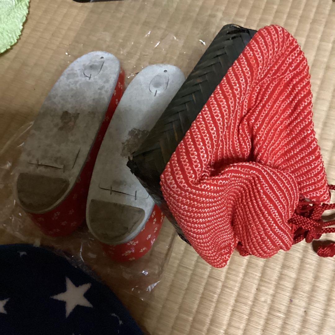 七五三七歳用フルセット帯幅18センチ　長さ127 センチ草履20センチ