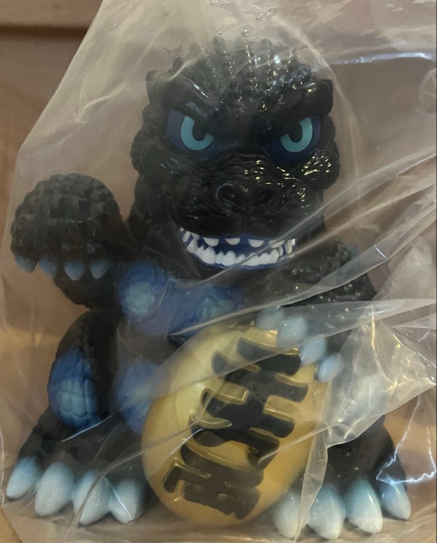 未来に帰る ワンフェス 完成品ソフビ　赤　青　招きゴジラ