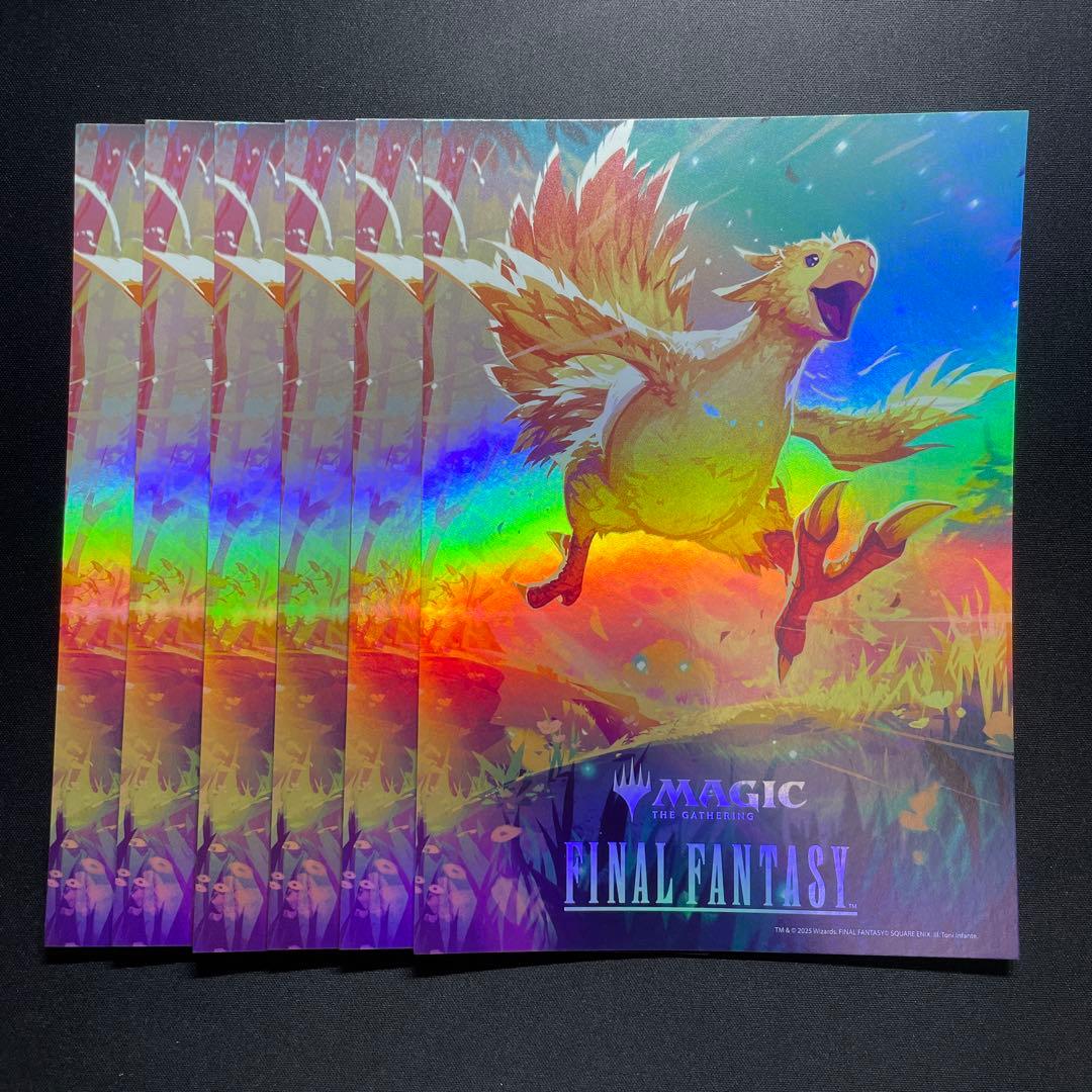 MTG FF チョコボ ピンバッジ ポストカード まとめ売り 6つずつ ②