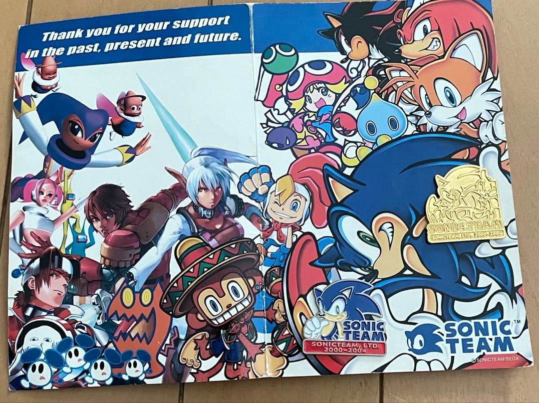 ソニック・ザ・ヘッジホッグ ソニックチーム Sonic team ピンバッジ
