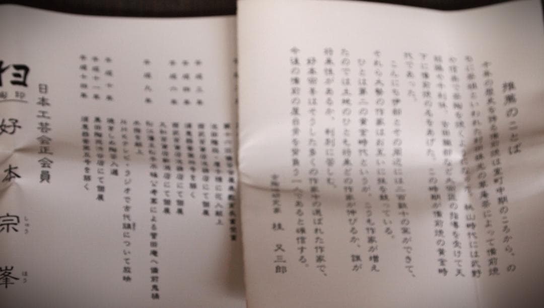 人気作家★好本宗峯《師：藤田佳郎》☆備前【窯変】湯のみ★共箱・桂又三郎推薦