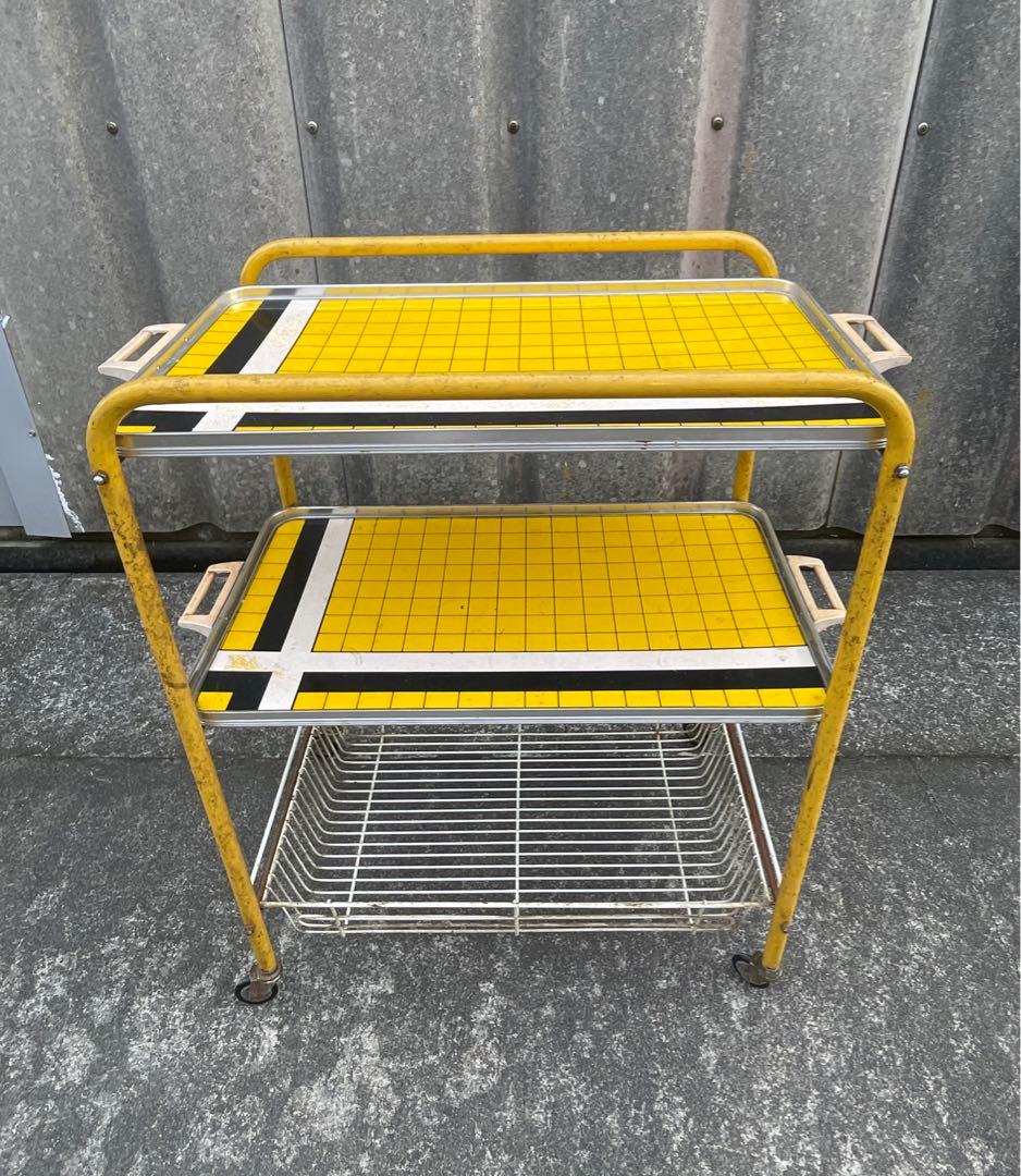 ビンテージ/レトロ/スチールラック/ワイヤーラック/ラック/陳列棚/店舗什器/②
