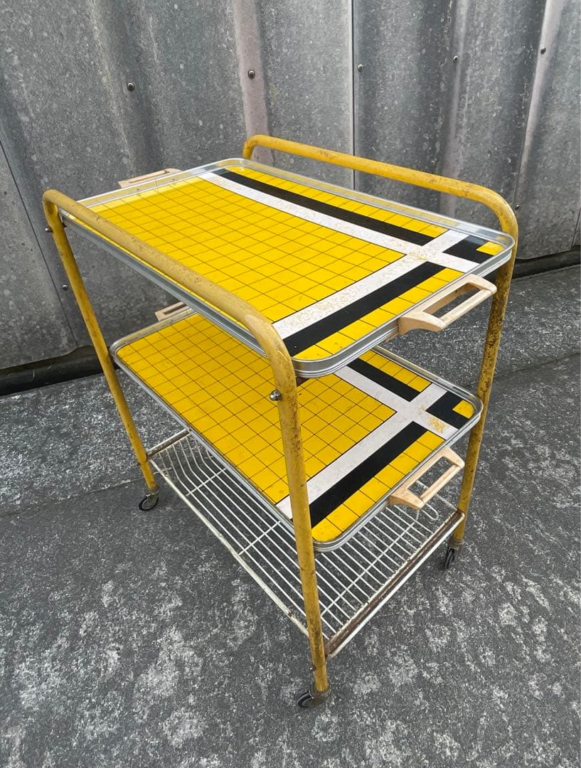 ビンテージ/レトロ/スチールラック/ワイヤーラック/ラック/陳列棚/店舗什器/②