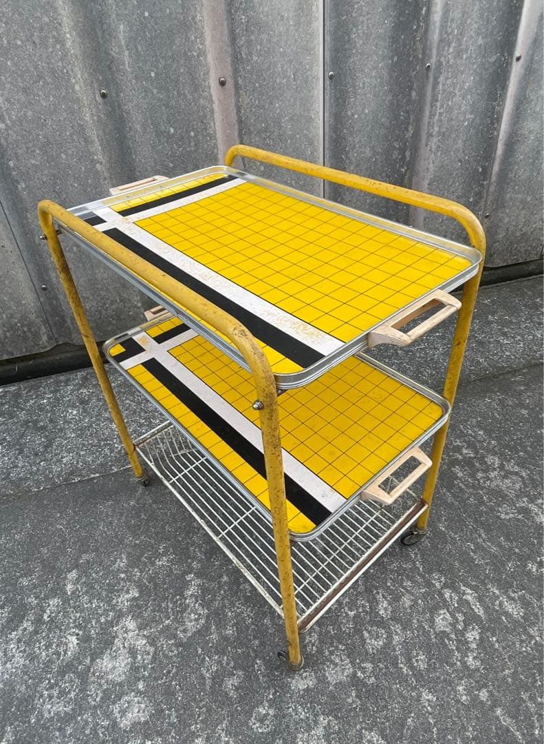 ビンテージ/レトロ/スチールラック/ワイヤーラック/ラック/陳列棚/店舗什器/②