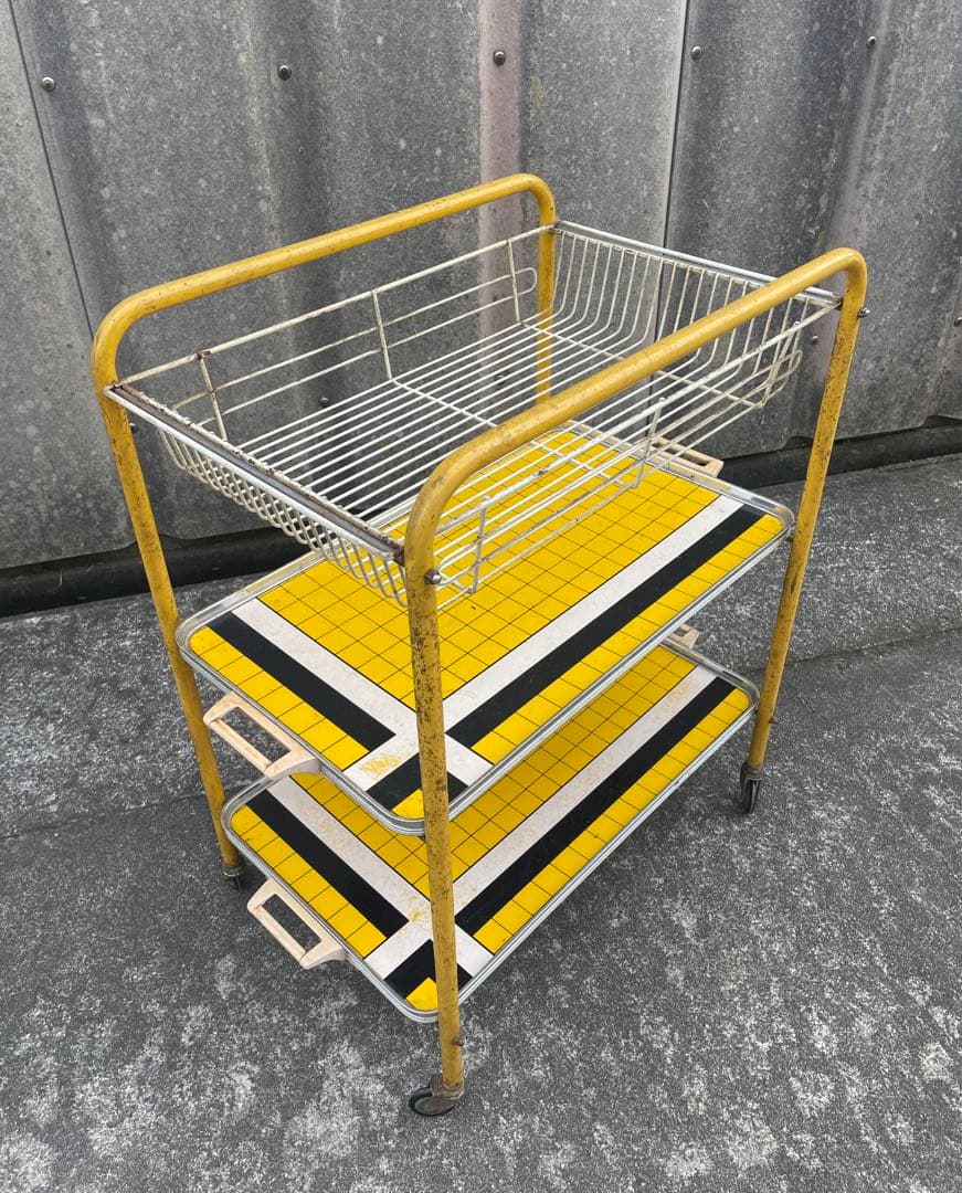 ビンテージ/レトロ/スチールラック/ワイヤーラック/ラック/陳列棚/店舗什器/②