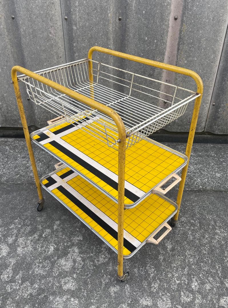 ビンテージ/レトロ/スチールラック/ワイヤーラック/ラック/陳列棚/店舗什器/②