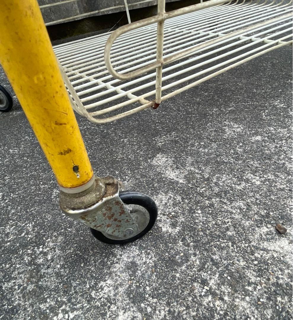 ビンテージ/レトロ/スチールラック/ワイヤーラック/ラック/陳列棚/店舗什器/②