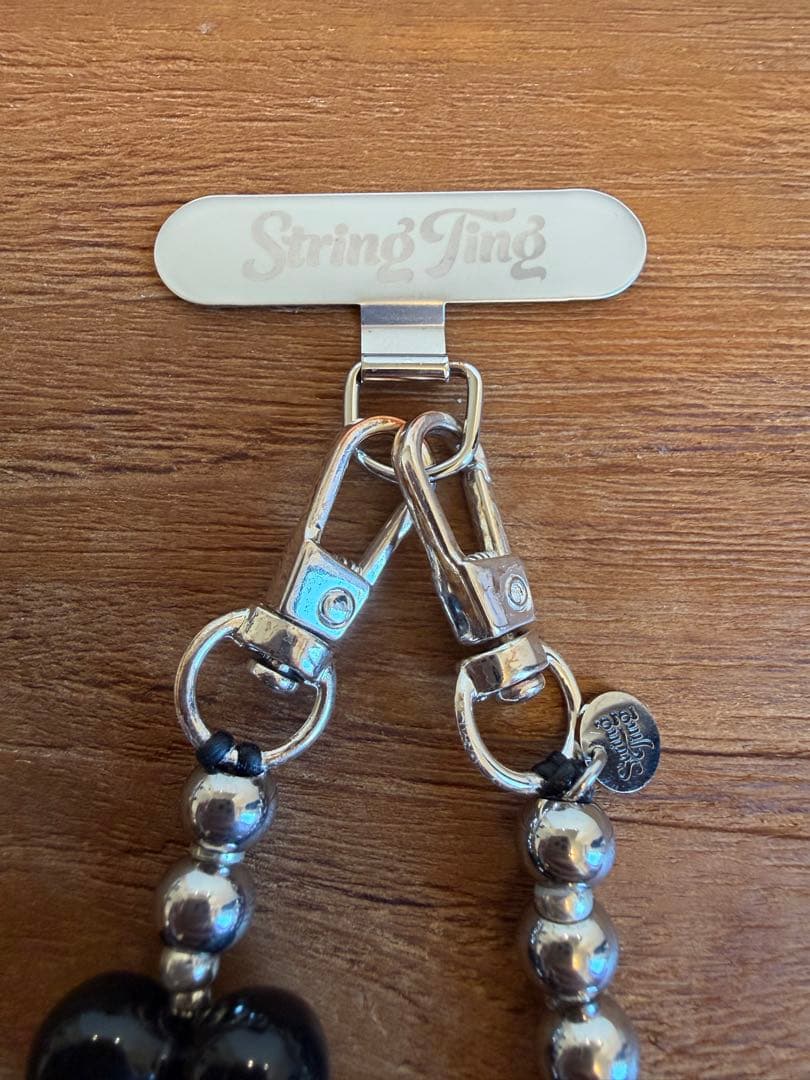 string ting スマホストラップ Steel My Midnight