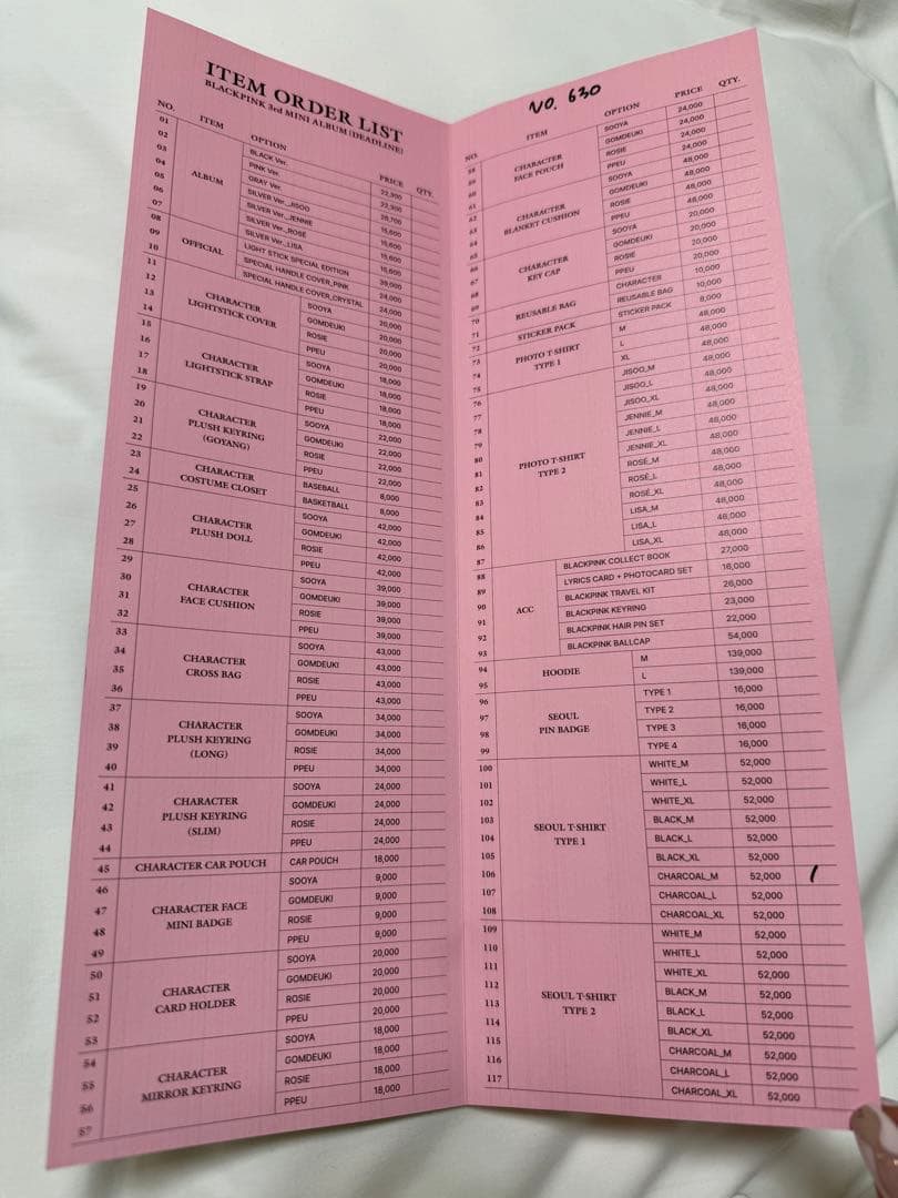 アイドル [DEADLINE] BLACKPINK SEOUL T-SHIRT