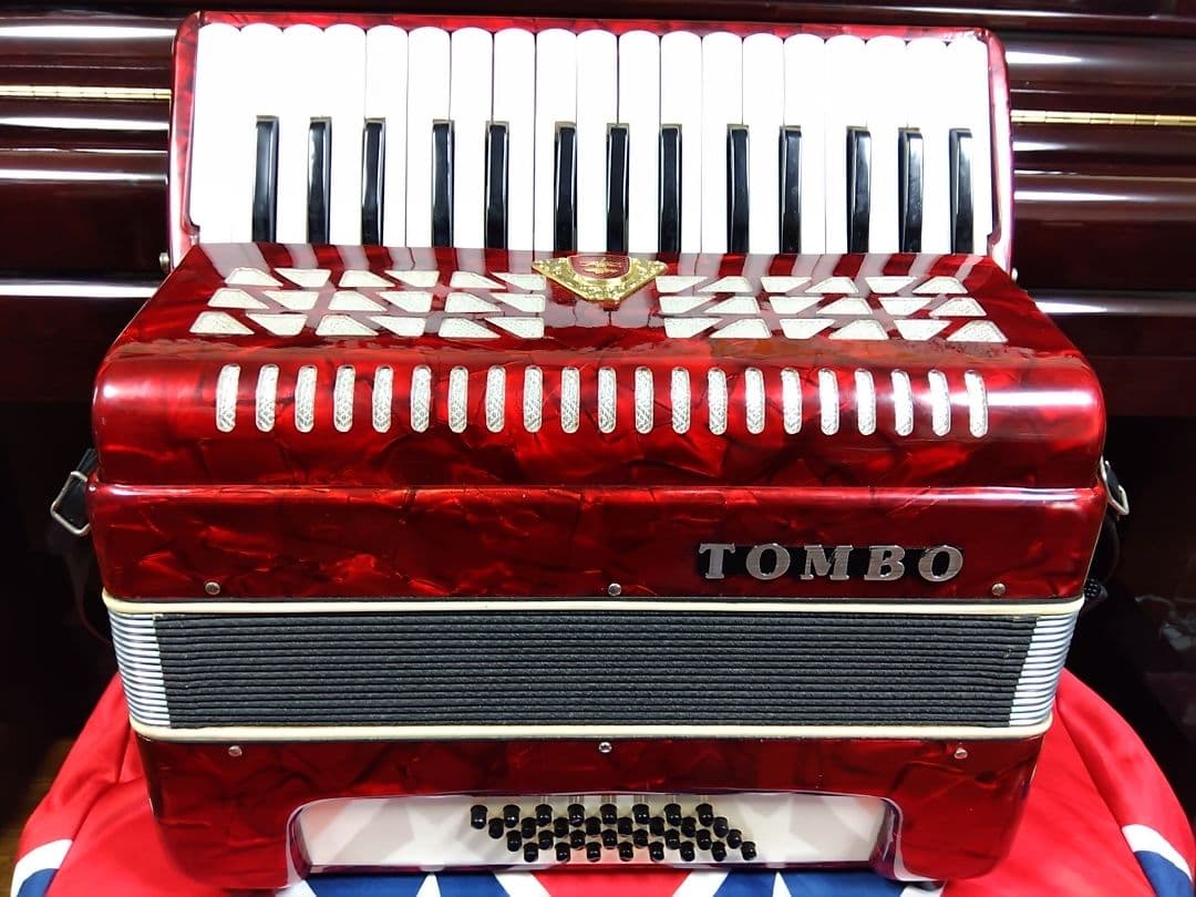【即演奏可】TOMBO T32N アコーディオン 整備簡易調律済
