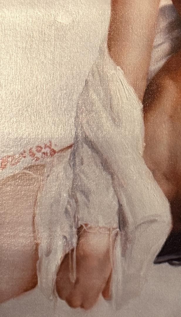 【アート作品】美しい女性をモデルにした油絵風の肖像画・絵画・裸婦画42