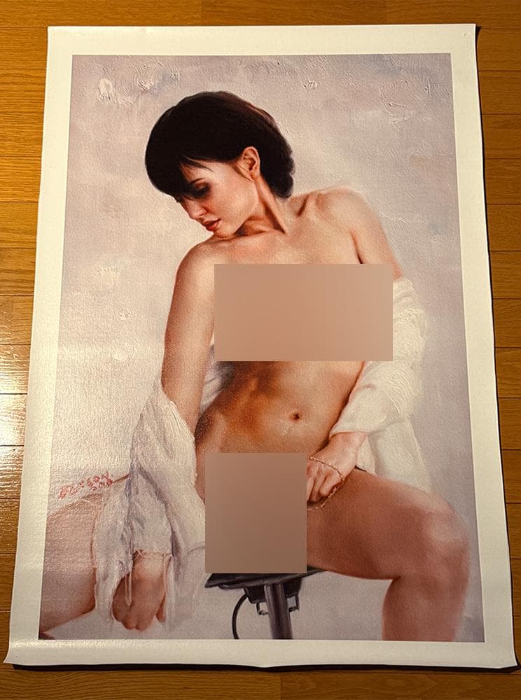 【アート作品】美しい女性をモデルにした油絵風の肖像画・絵画・裸婦画42