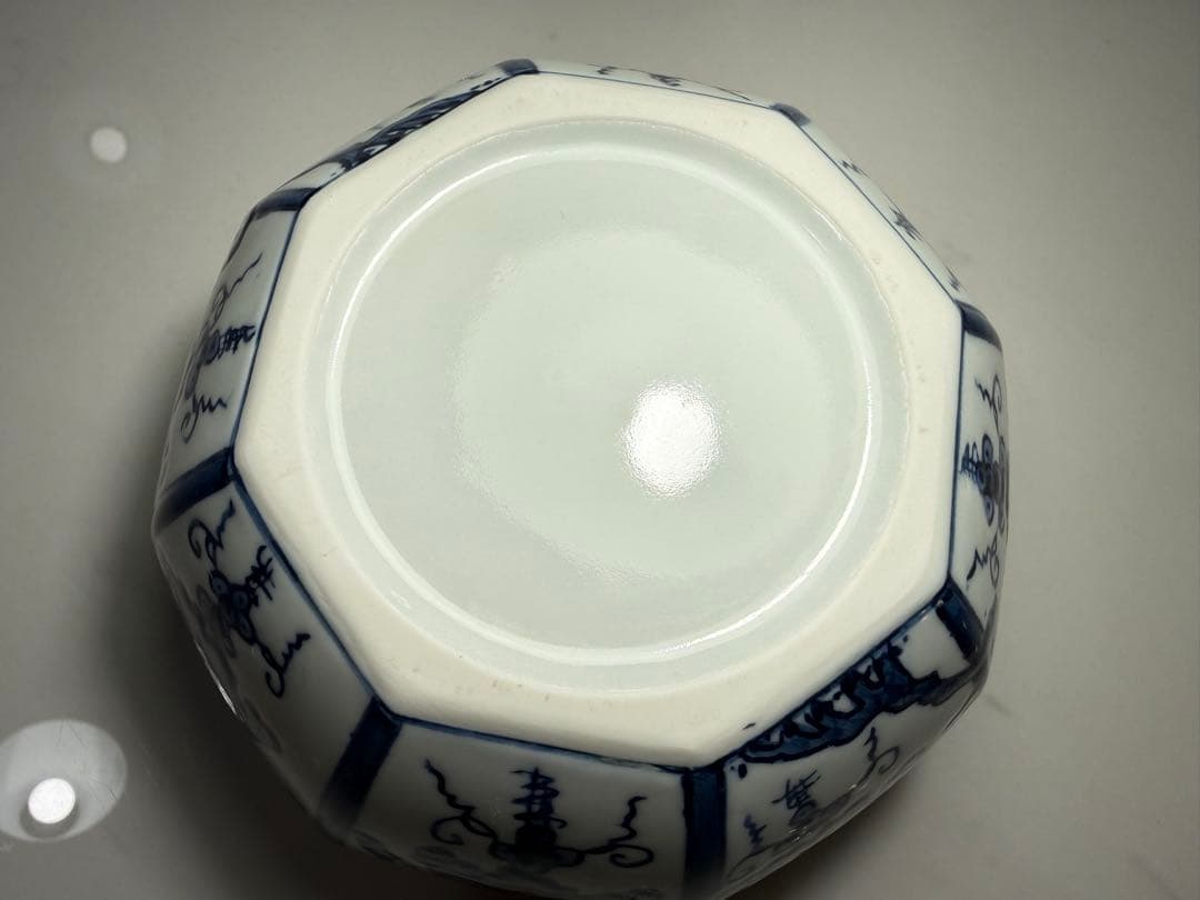 皆具　『平安　鈴木康月造』『染付』『ぶどう棚皆具』　共箱　茶道具