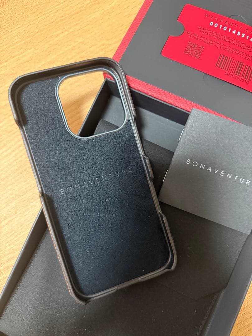 BONAVENTURA iPhone16roケース ブラウン