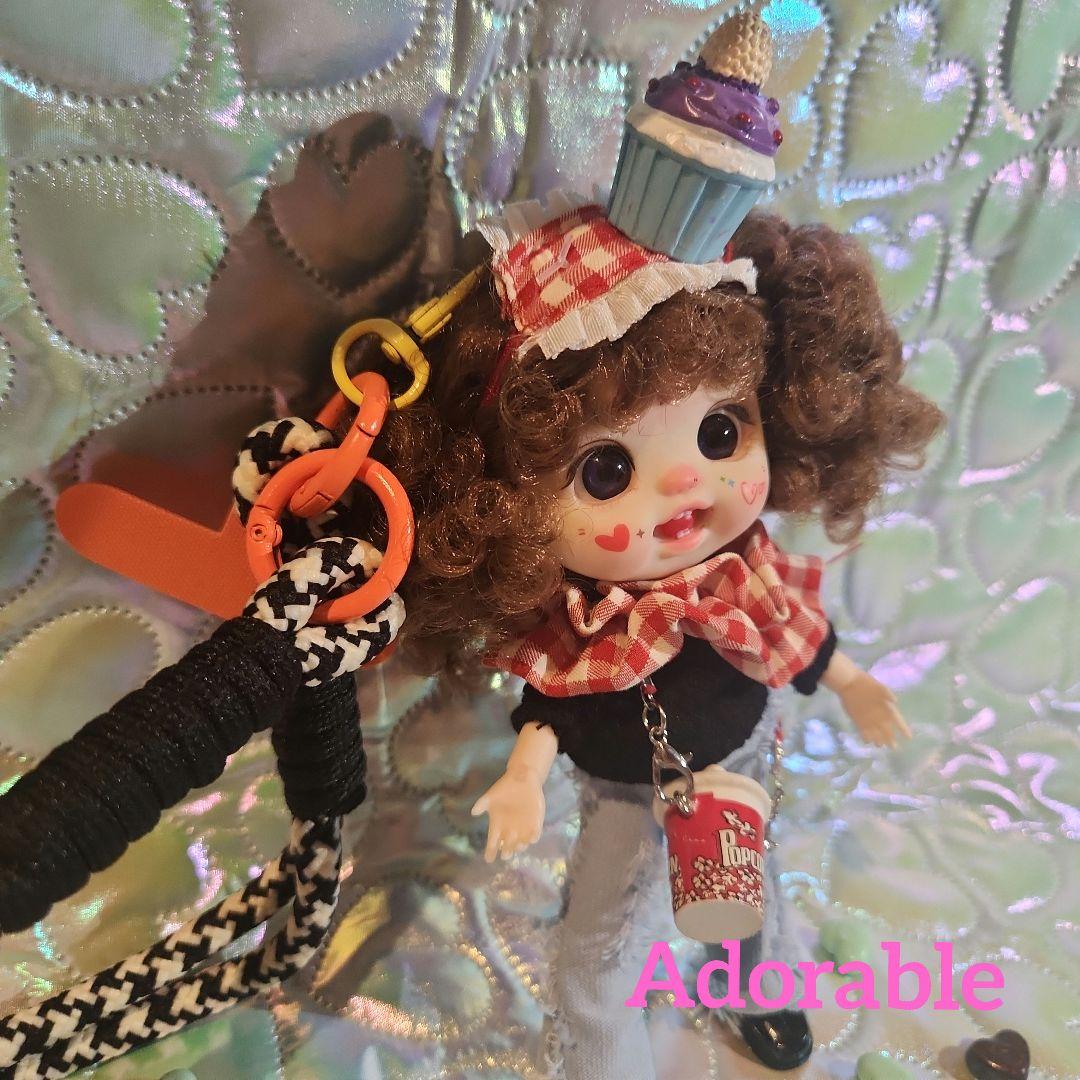オビツドール カスタムドール 人形ストラップ 関節ドール アイシードール
