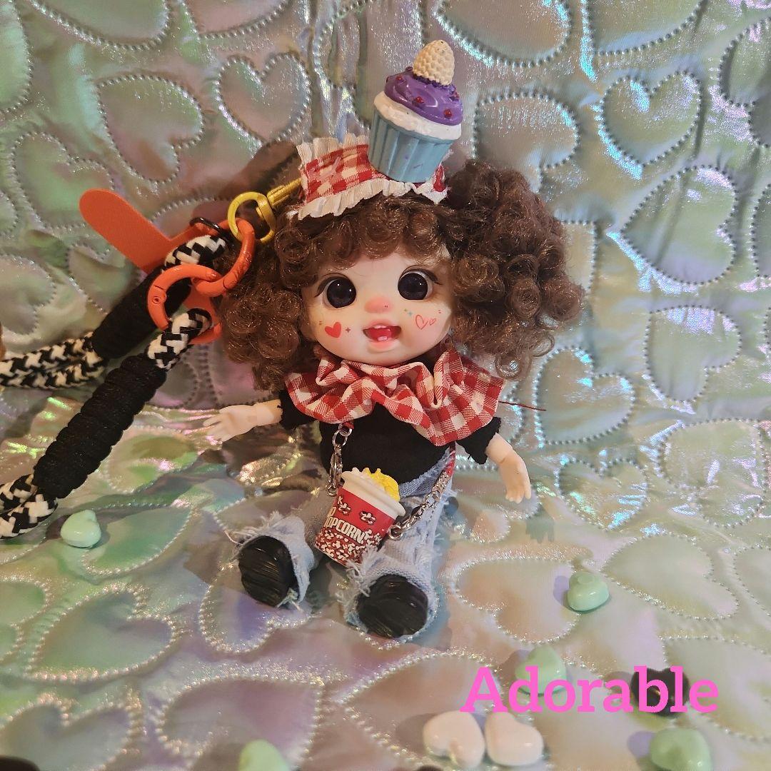 オビツドール カスタムドール 人形ストラップ 関節ドール アイシードール