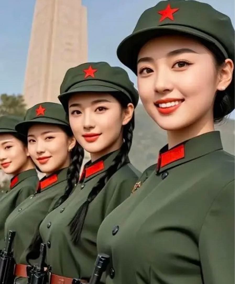 官給ベトナム戦争65式中国人民解放軍戦闘服上下帽子雑嚢弾帯水筒　超フルセット新品