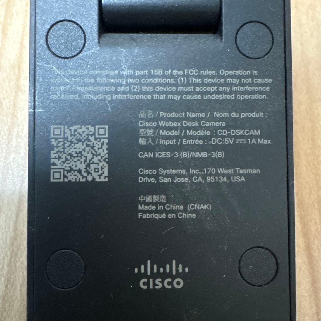 Webカメラ Cisco Desk Camera 4K CD-DSKCAM