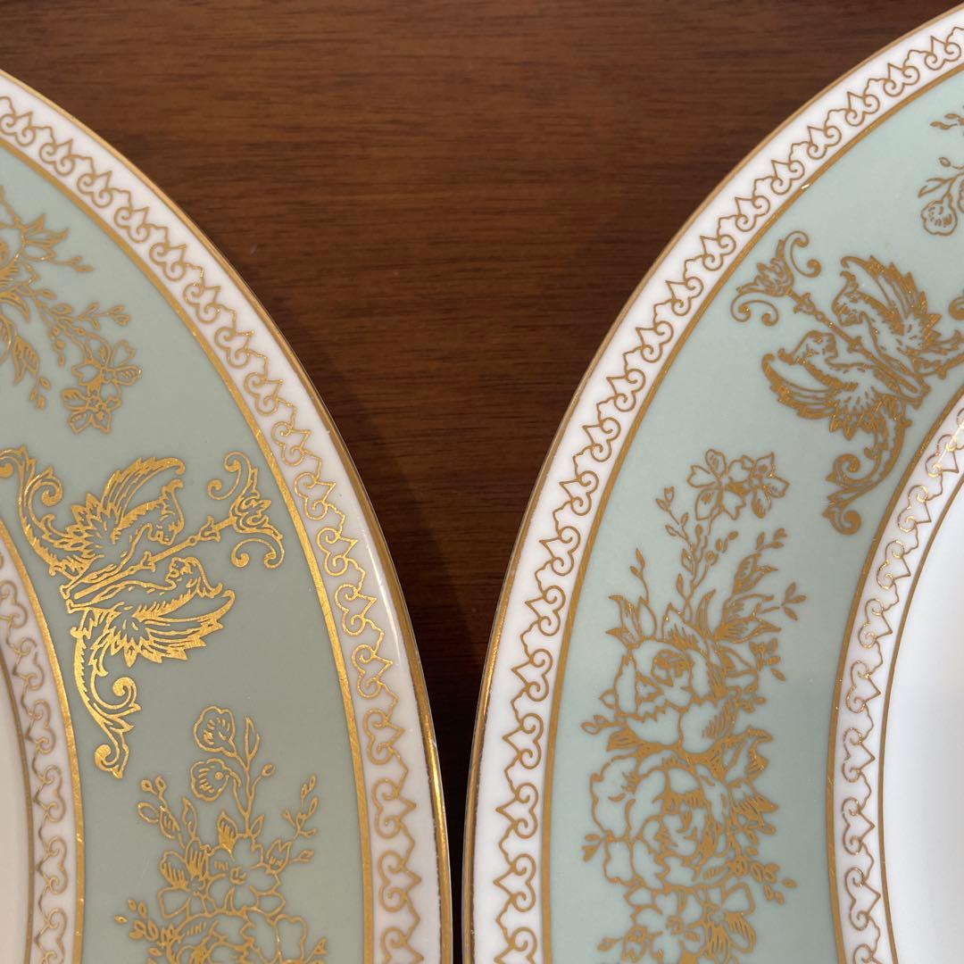 ウェッジウッド コロンビアセージグリーン プレート ８点