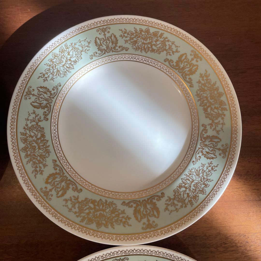 ウェッジウッド コロンビアセージグリーン プレート ８点