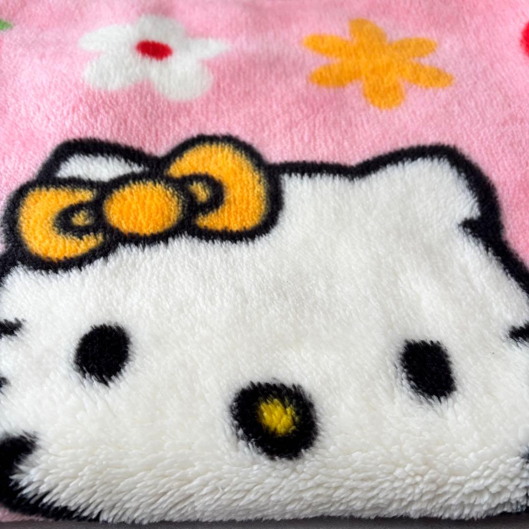 ハローキティ キティ＆ミミィ ブランケット　ゴミ箱 2点サンリオ　平成レトロ