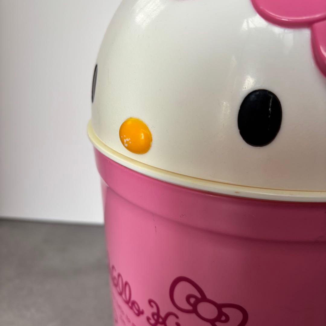 ハローキティ キティ＆ミミィ ブランケット　ゴミ箱 2点サンリオ　平成レトロ