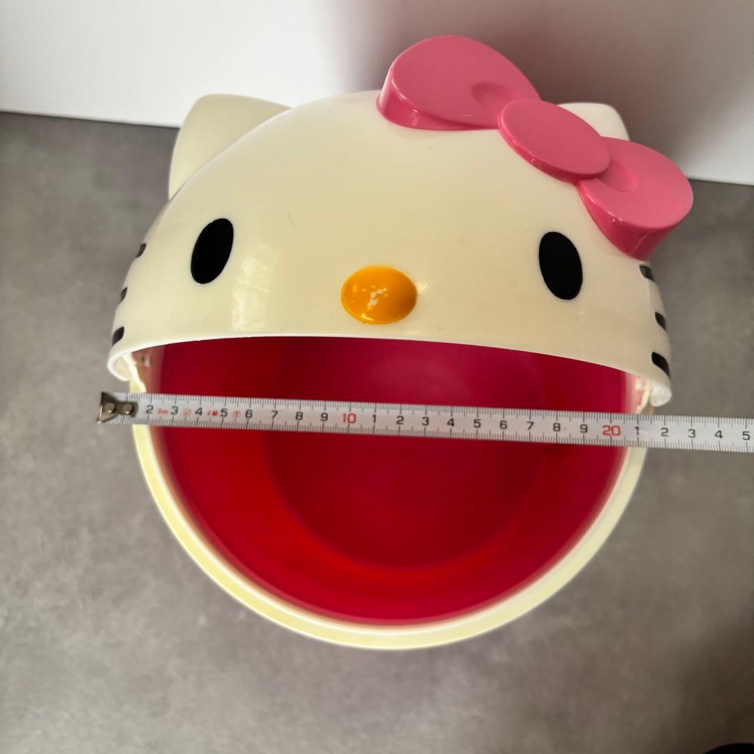 ハローキティ キティ＆ミミィ ブランケット　ゴミ箱 2点サンリオ　平成レトロ