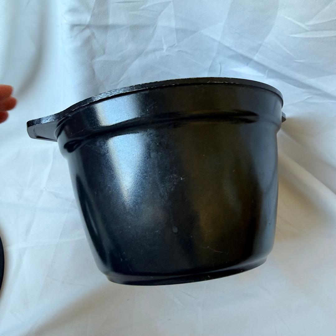 パロマ　厚釜　炊飯専用鍋　3合炊き　ブラック　PRN-31