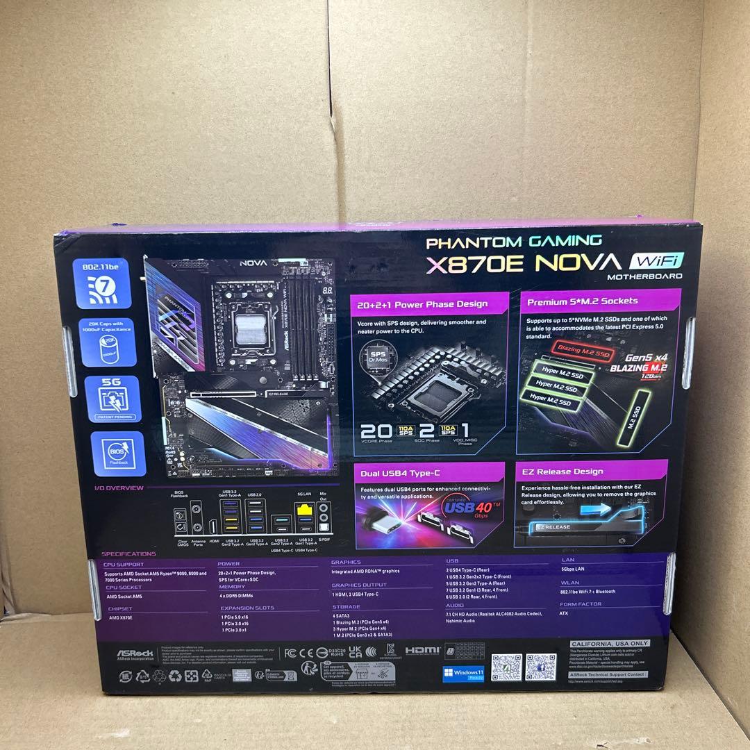 ジャンクQ4757　ASRock X870E NOVA WiFi
