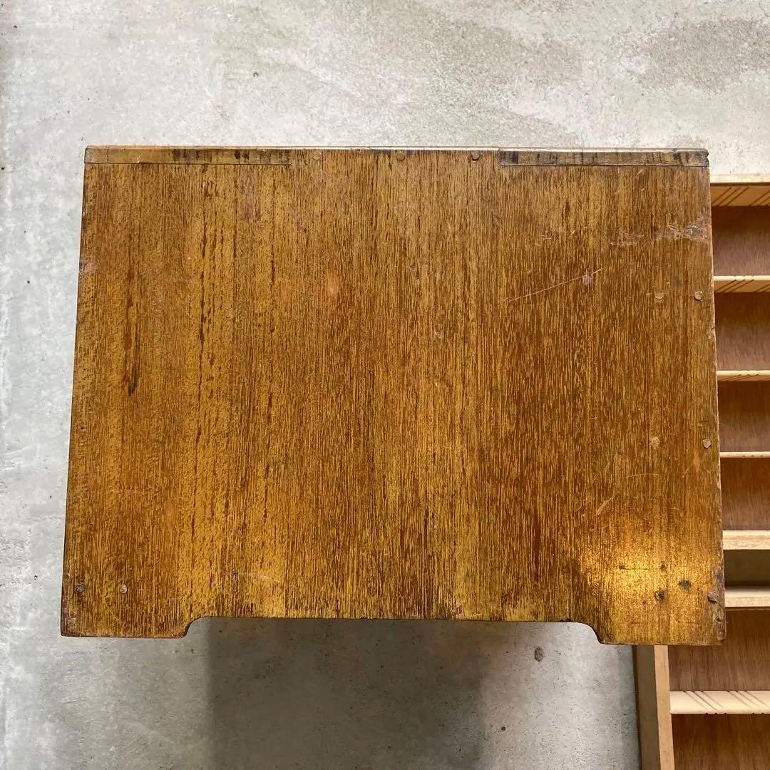 【アンティーク】木製引き出し　三杯