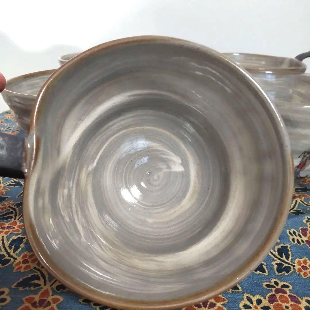 近江陶粋庵 スープ カップ 5個 マグ 彦根屏風図