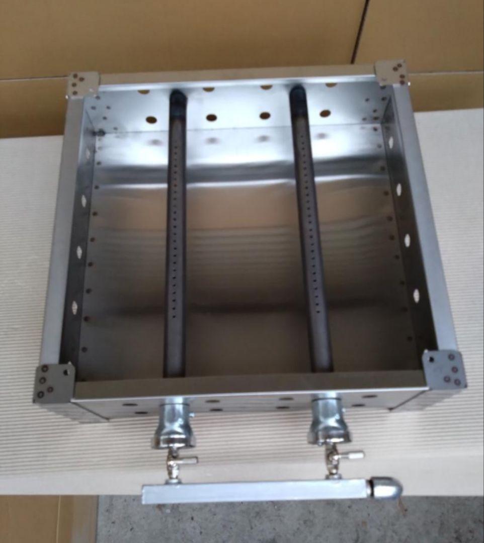 幅450　移動試食デモ販売　専用台付　鉄板焼ガスグリラー　模擬店　道の駅