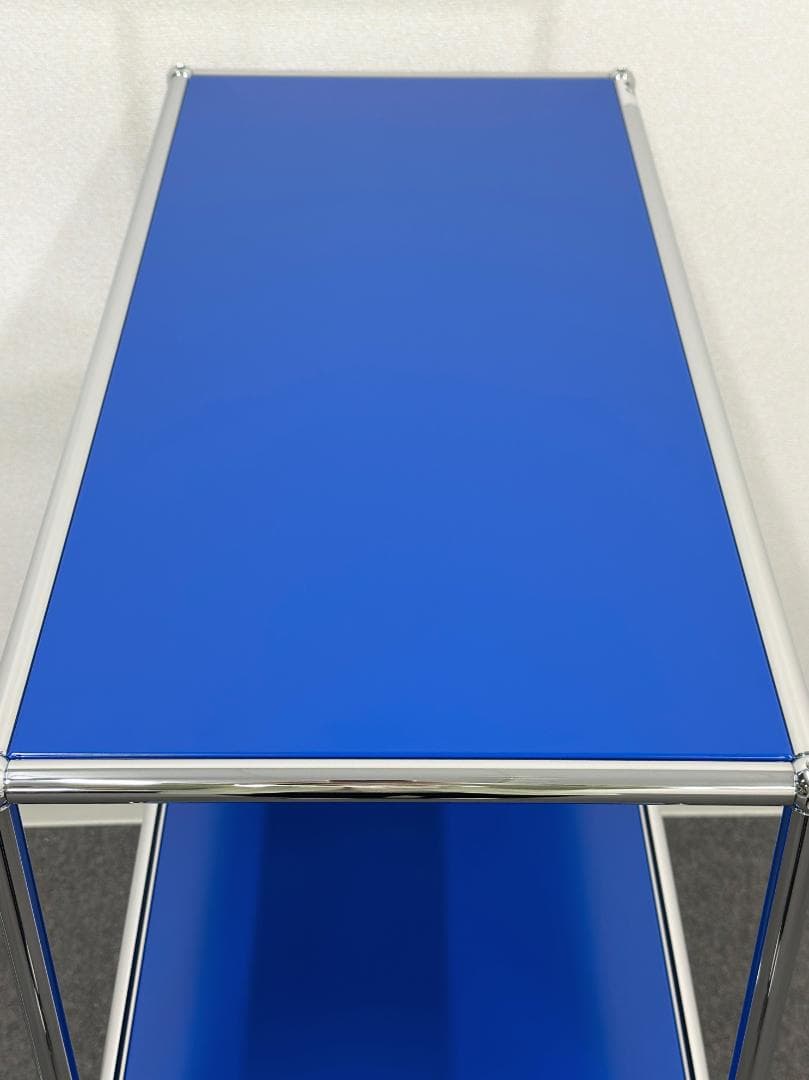 正規品!ほぼ未使用品■USMハラーシステム■オープンシェルフ　1列3段　ブルー