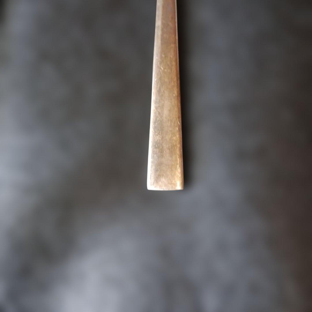 アンティーク金属製細長スプーン 5本セット287㌘