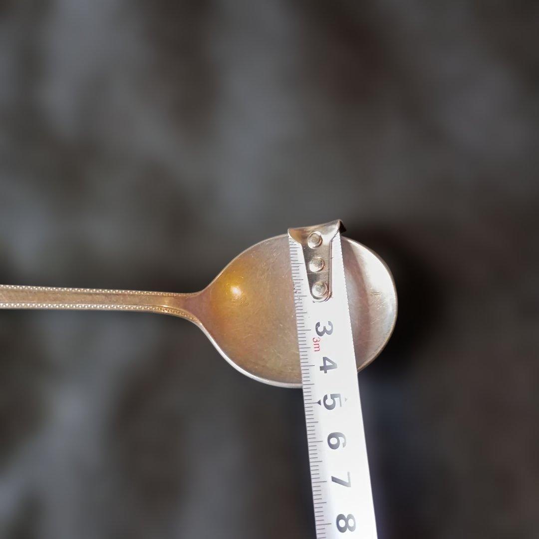 アンティーク金属製細長スプーン 5本セット287㌘