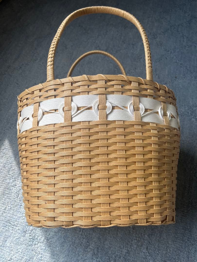 竹細工のバッグ 手提げバッグ かごバッグ 竹籠 ハンドメイド