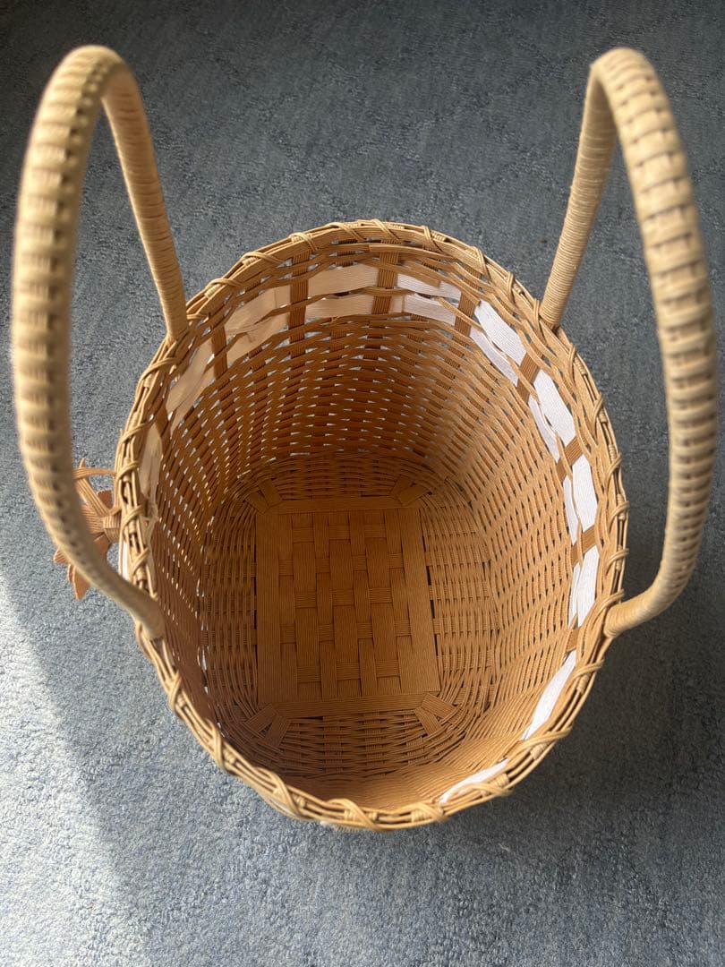 竹細工のバッグ 手提げバッグ かごバッグ 竹籠 ハンドメイド