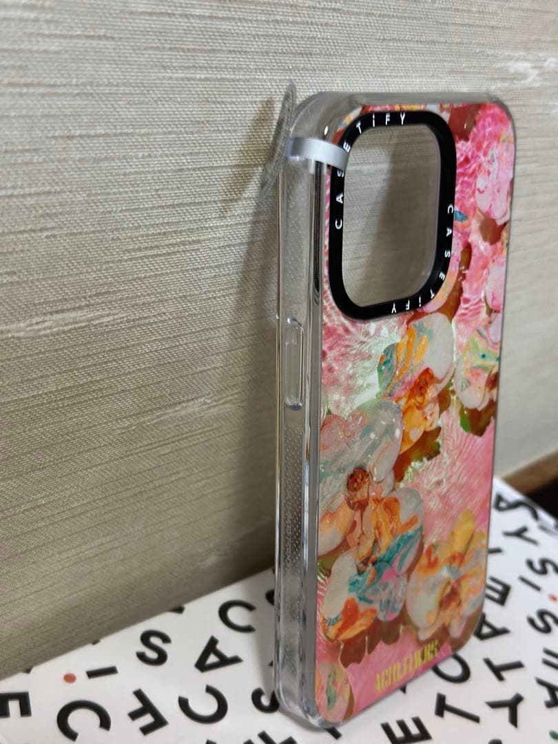 iPhone14Pro用ケースCASETiFY AF PINK AQUA