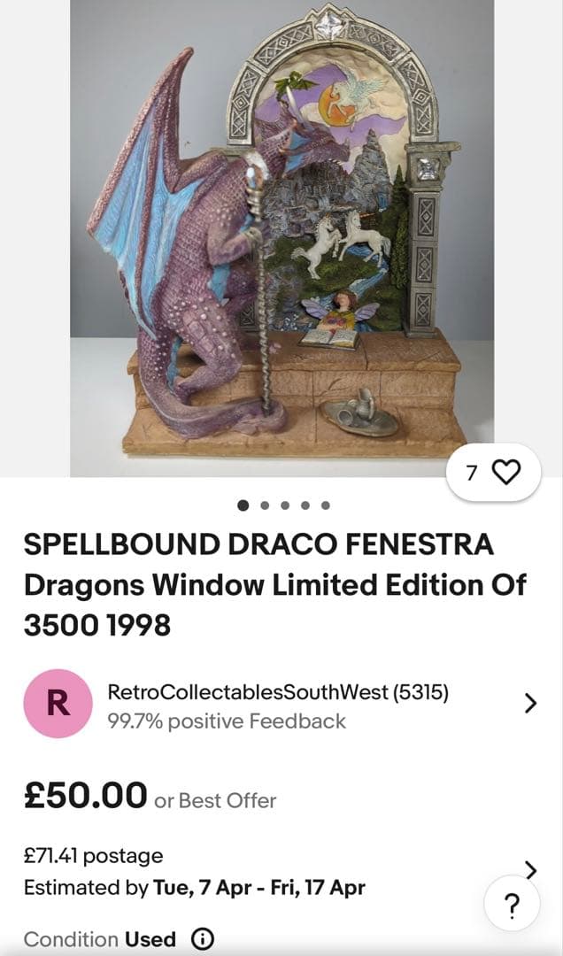 新品未開封　Tudor Mint 社フィギュア　Draco Fenestra