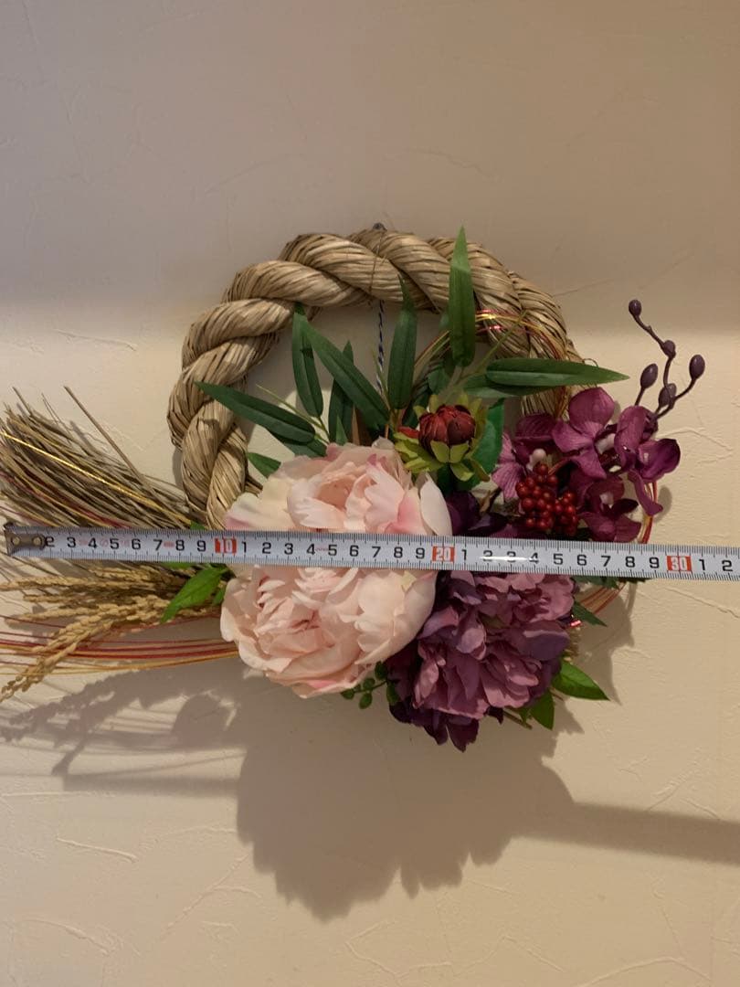 【誰にもまけないシリーズ】シャクヤクと蘭のしめ縄