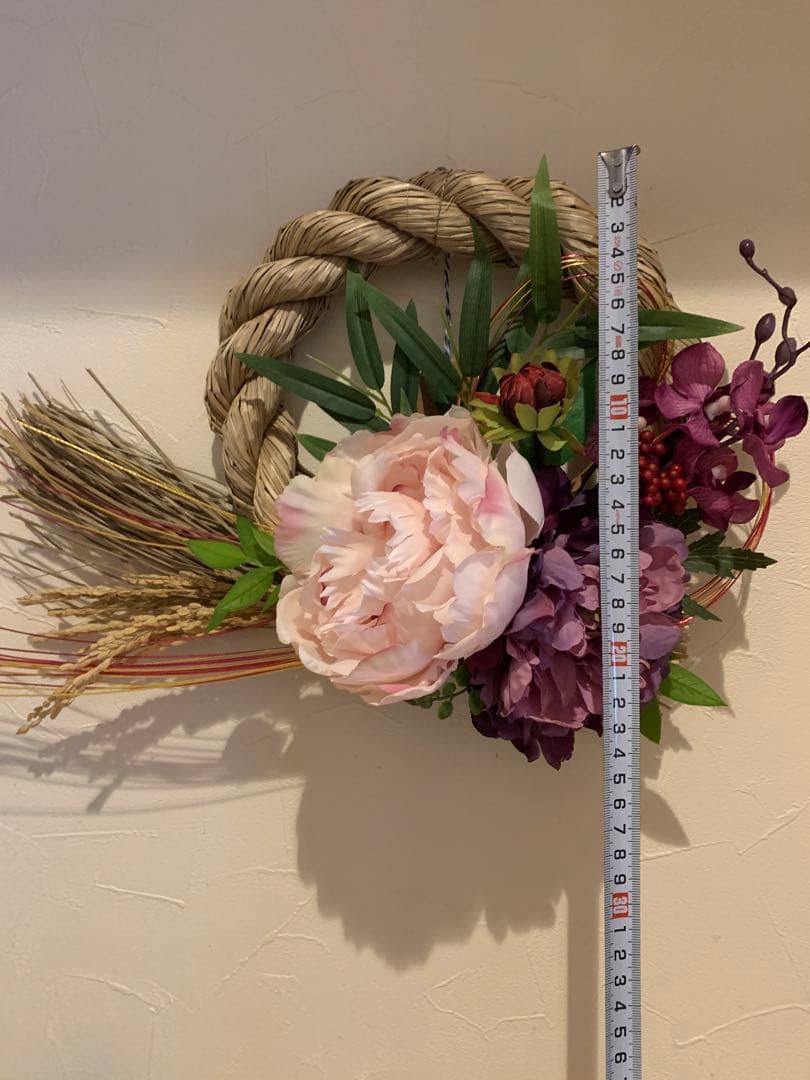 【誰にもまけないシリーズ】シャクヤクと蘭のしめ縄