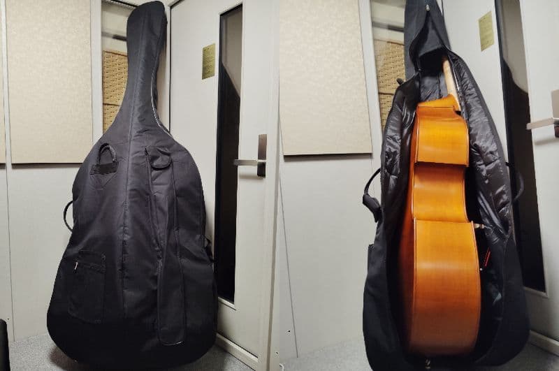 コントラバス ウッドベース グリガ gems2 ラウンドバック 3/4 ケース付