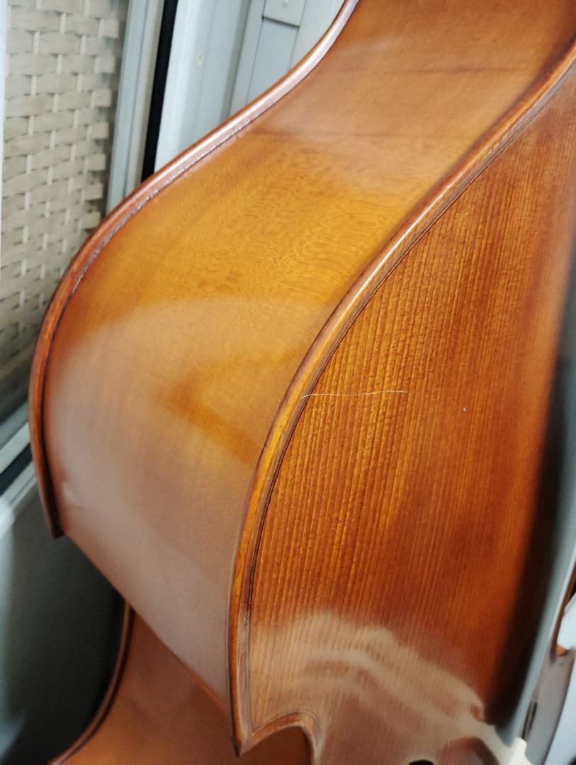 コントラバス ウッドベース グリガ gems2 ラウンドバック 3/4 ケース付