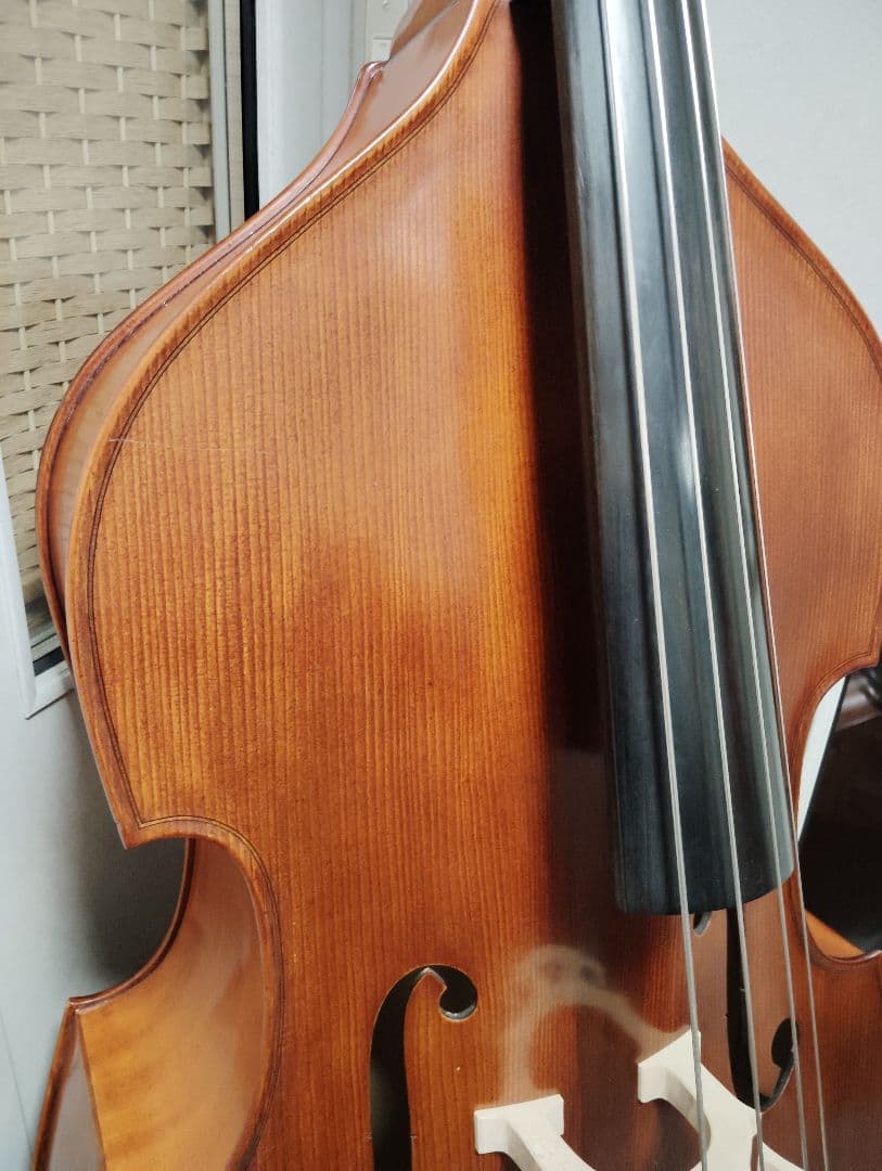 コントラバス ウッドベース グリガ gems2 ラウンドバック 3/4 ケース付