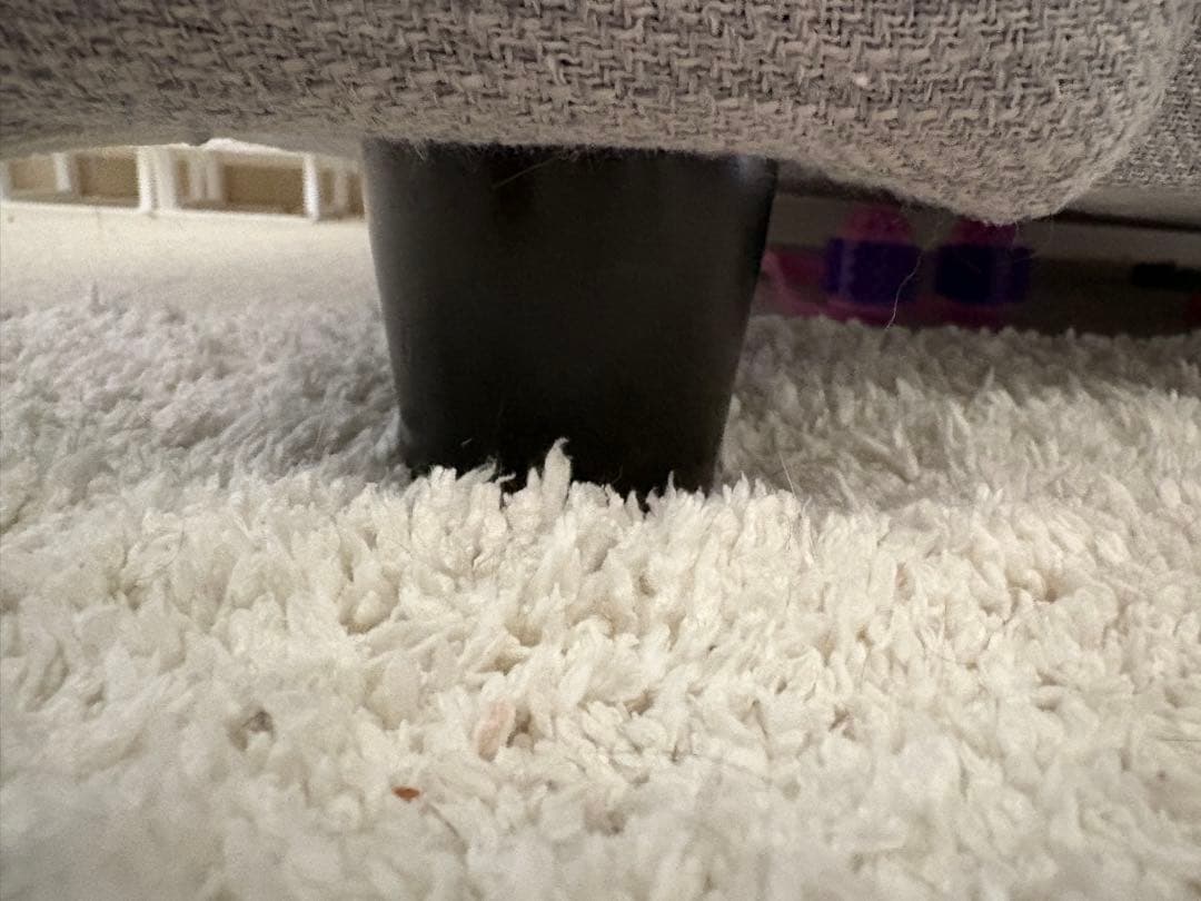 ニトリ 2人掛けソファ 布張りタイプ (Nポケットクッションオットマン付き
