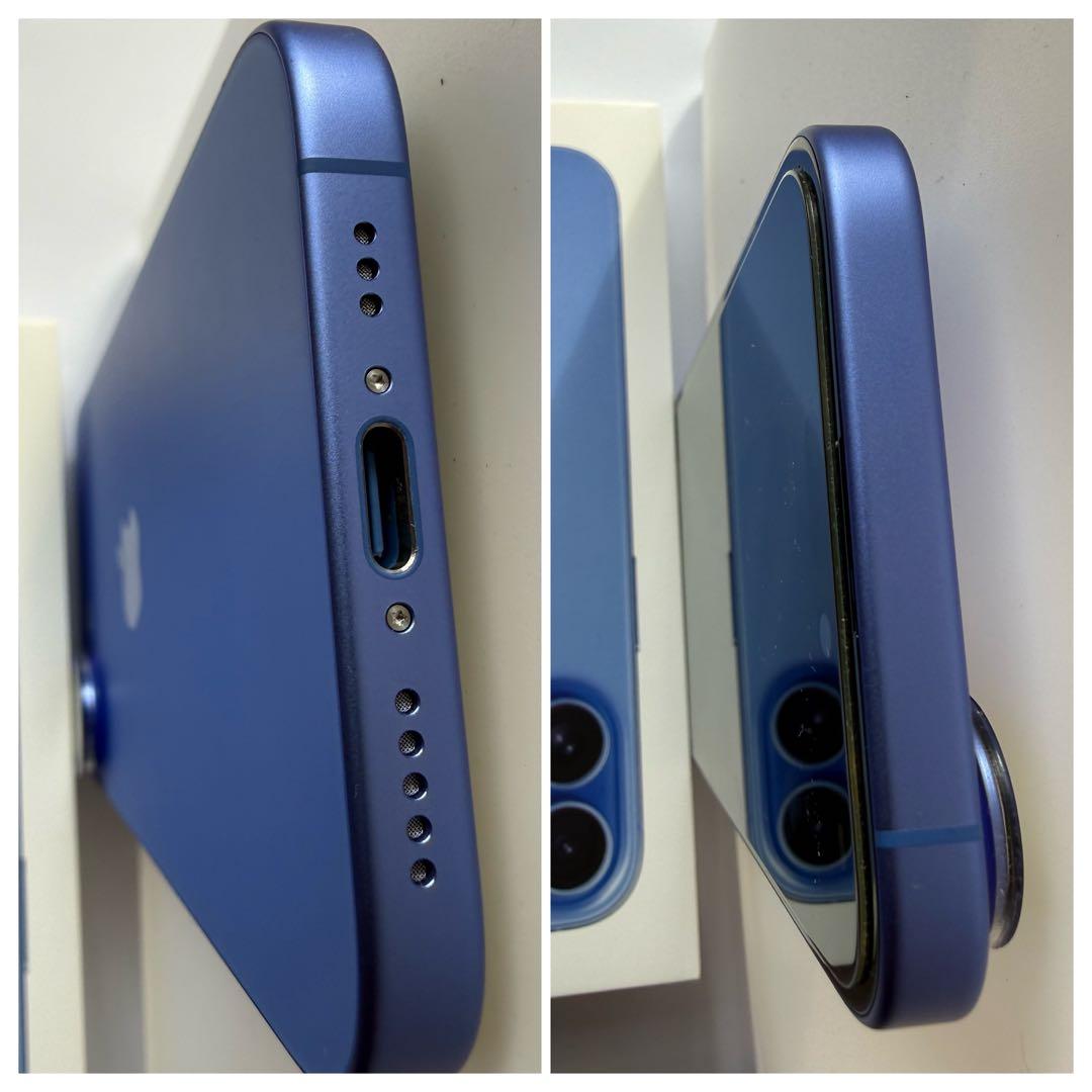 iPhone16 128GB ウルトラマリン 美品 オマケ多数 AirTag新品