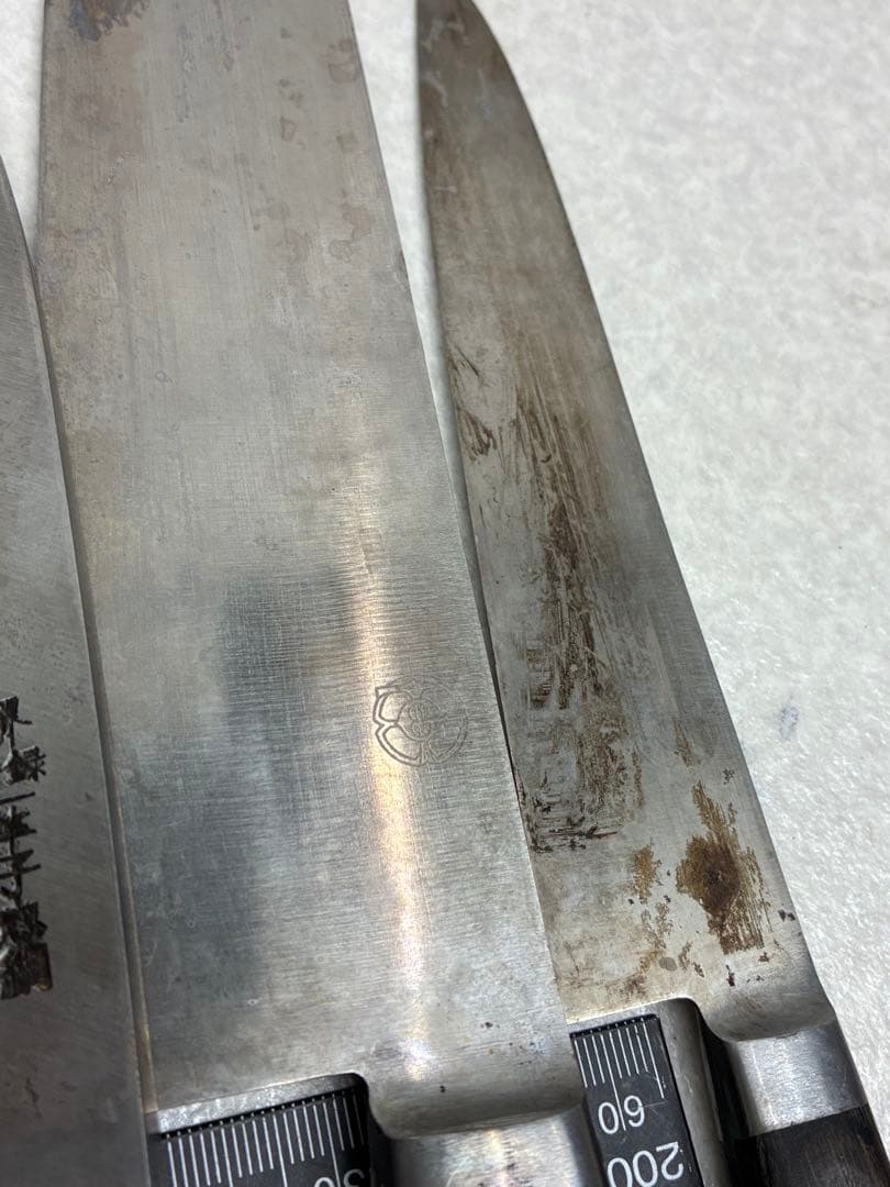 G2）一竿子忠綱 柳刃 出刃 菜切 牛刀 ペティ 箸 5本セット