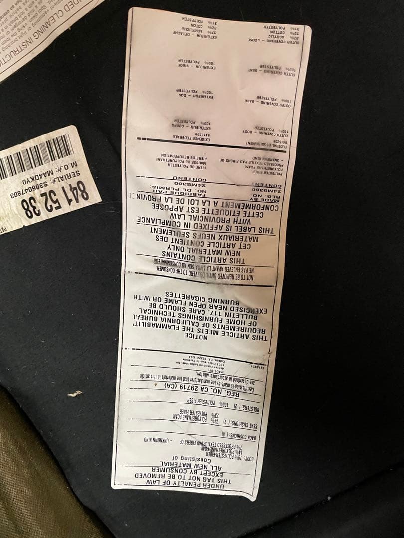 送料・搬入代込み！　アメリカ輸入ソファ 2人掛けソファ