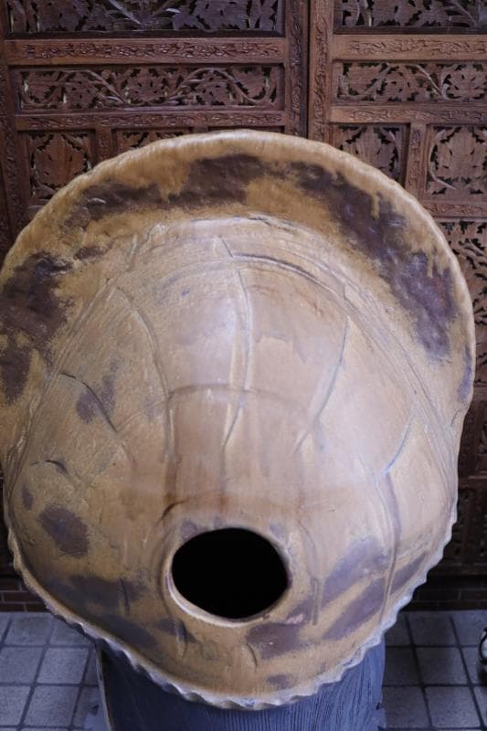 【引き取り又は配達可能】特大 古い信楽焼　狸 高さ115㎝ /美術品