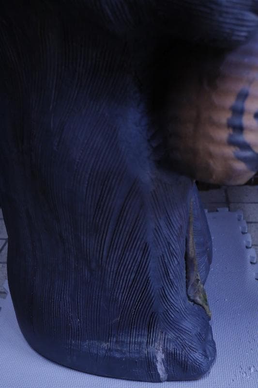 【引き取り又は配達可能】特大 古い信楽焼　狸 高さ115㎝ /美術品